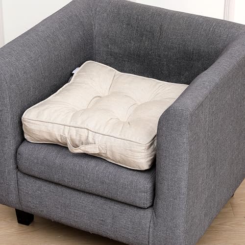 RACE LEAF Cojín elevador para sillón, cojín cuadrado grande de 45 cm, con elevación de 10 cm de grosor, algodón suave al tacto para ancianos, postoperatorio, embarazo, funda extraíble y lavable, color