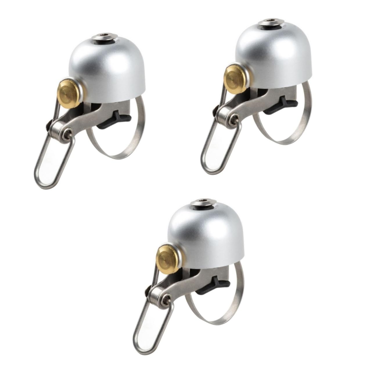 INOOMP 3 Pezzi Campanelli da Manubrio per Bicicletta Stile retrò Campanello Ultra Rumoroso in Metallo per Strada