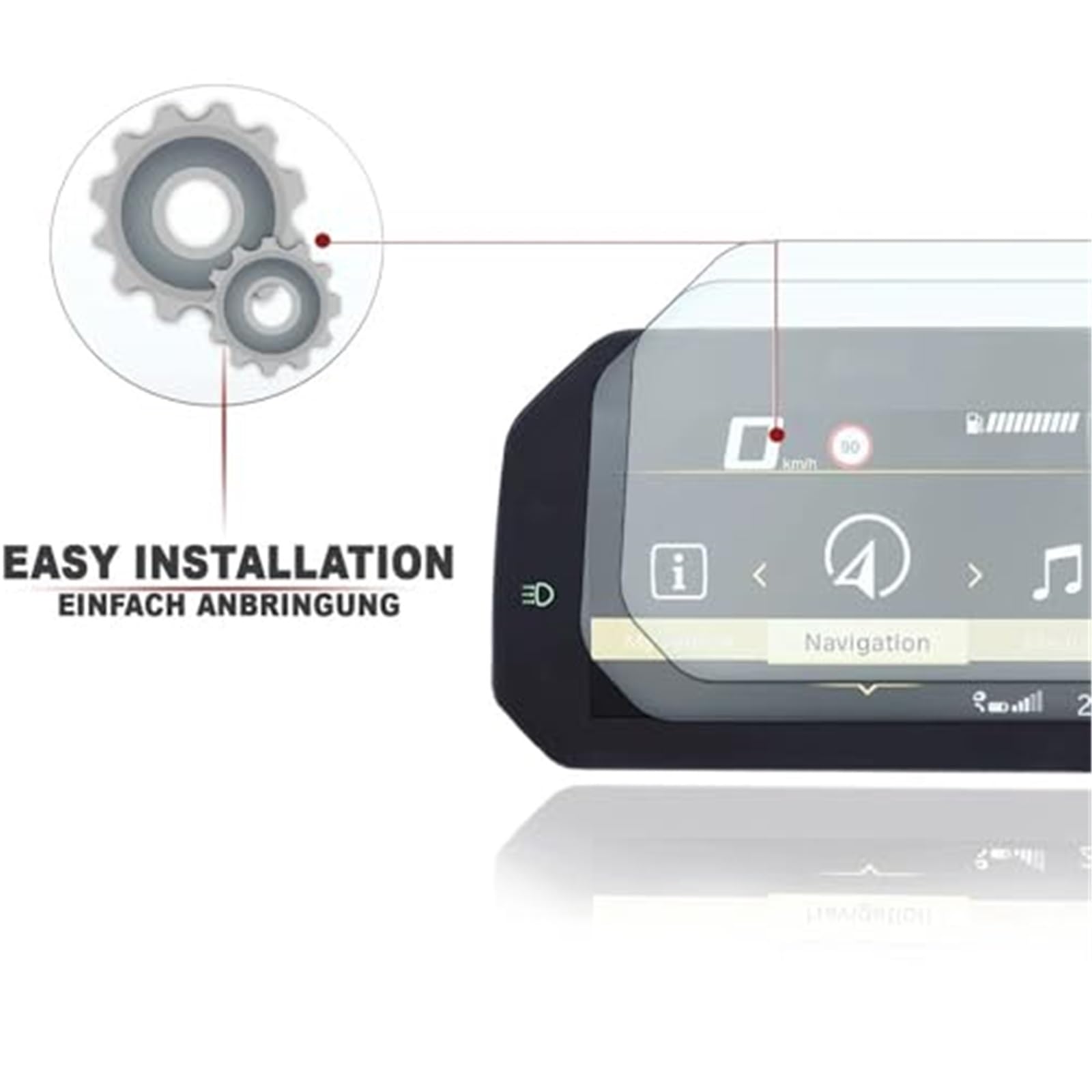 Wivplex Ochraniacz ekranu Ochraniacz ekranu motocykla Łączność TFT Film na wyświetlaczu, dla F900R F900XR 2020 F900 R/XR 20 F900R TPU Folia ochronna na ekran motocyklowy(BLACK 3 PCS)