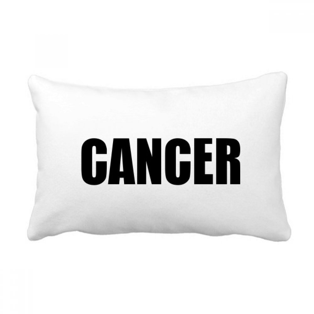Coussin lombaire imprimé Cancer noir oreiller canapé multicolore 16x24