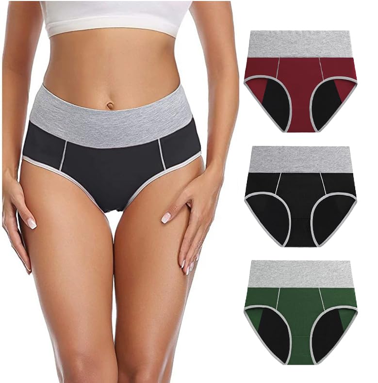 Washable Incontinence Underwear for Women, Leakproof Ladies Underwear, Heavy Flow Reusable Absorbent Panties