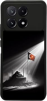 Xiaomi Poco X6 Pro ile Uyumlu Siyah K l f, Yumu ak Silikon, Koruyucu,  ok Emici, Uzay Tasar m