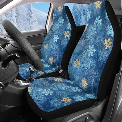 Housse de sièges auto lavable flocon de neige pour masquer l'usure de vos sièges avant