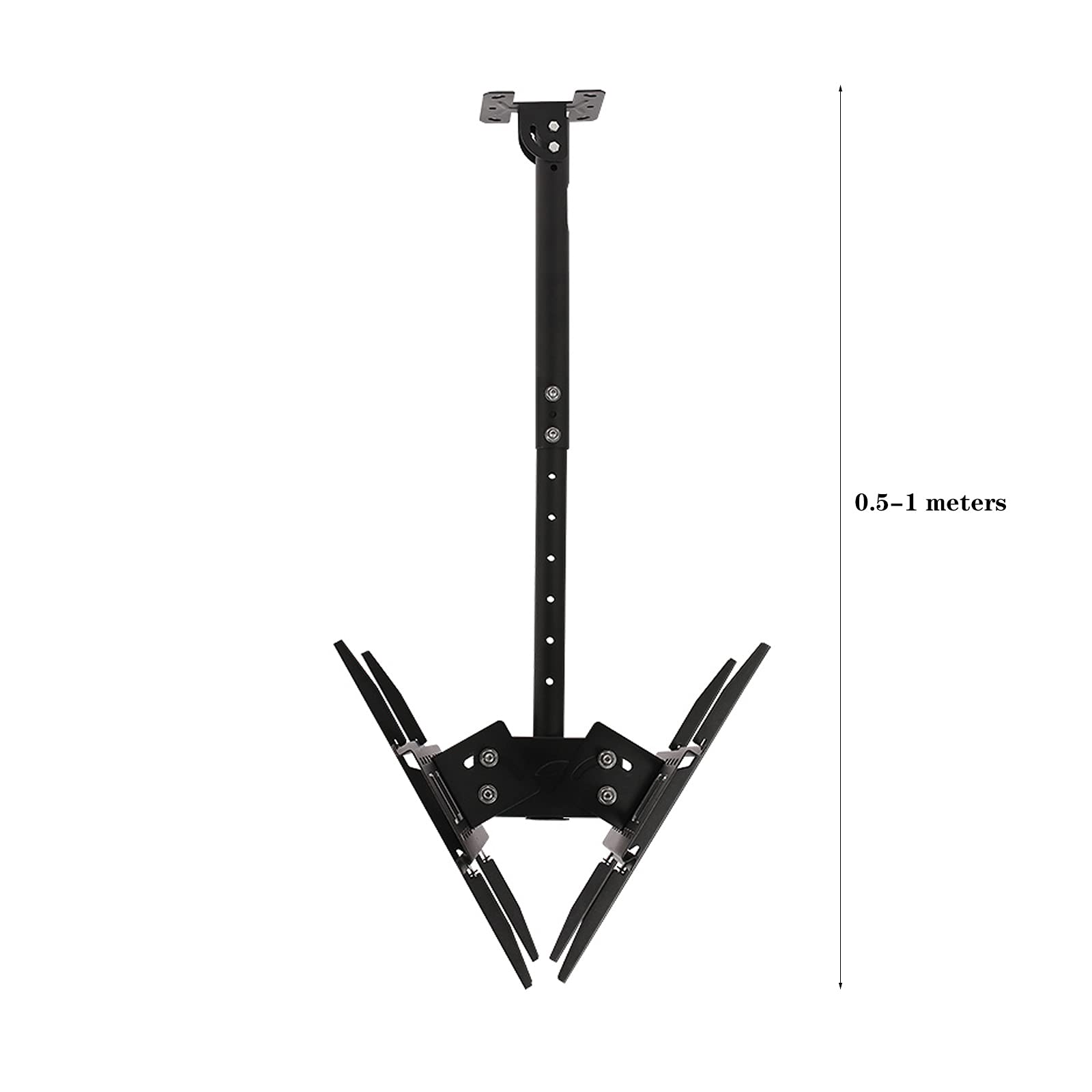 TV Stand Staffa TV a soffitto Dual-Screen Extension Tilt Rotazione TV Staffa di Montaggio Staffa Staffa TV Regolabile con Gestione del Cavo for TV a 32-65 Pollici .per casa, Ufficio