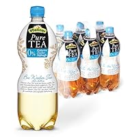 Pfanner Pure Tea Weißer Tee (6 x 1 l) – Bio Eistee ohne Zucker - aufgebrühter Bio Tee mit Holunder und Zitronensaft - im Vorratspack