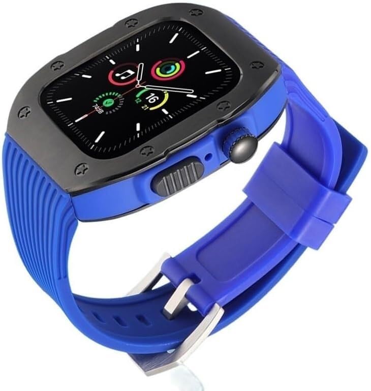 Bracelet de Montre Connectée iWatch 44mm et Kit Mod Apple Watch 7 8 Ultra