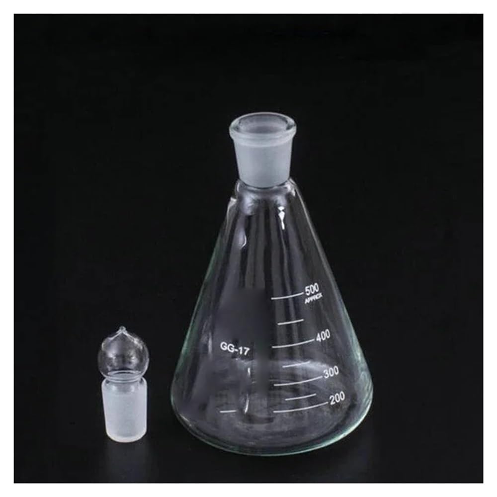 Attrezzature e forniture di laboratorio 1 pz/lotto da 50 ml a 1000, beuta conica in vetro borosilicato laboratorio con tappo smerigliato n. 19. 24. 29. 34