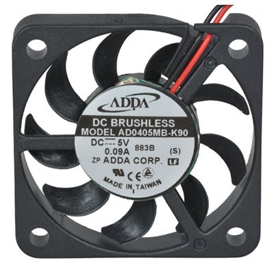 Adda AD0405MB-K90 Fan, 5 VDC, 5.2 CFM, 5.5" LDS, 40 mm L x 40 mm W x 6 mm H
