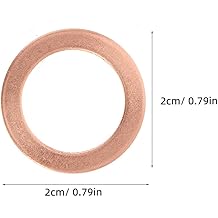 HEMOTON 25 Adet Bakır Yağ Tahliye Tapası Conta Seti Uyumlu Dayanıklı Sızdırmaz Otomotiv Par&ccedil;aları &Ouml;m&uuml;rl&uuml; Motor Contaları