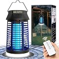 Remote Control Bug Zapper, Outdoor & Indoor Electric Mosquito Killer with LED Light, Waterproof Fly Trap & Insect Catcher, Plug-in Insect Repellent for Outside, Patio, Garage, Home, and Garden