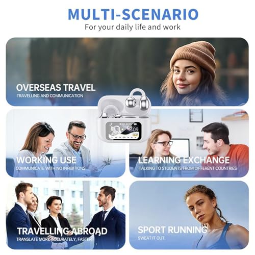 Écouteurs de traduction instantanée sans fil rechargeables pour 150 langues - 4