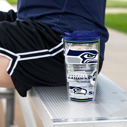 Image of Rico Industries NFL Football Double Wall Mayhem 16oz Tritan Tumbler W Lid