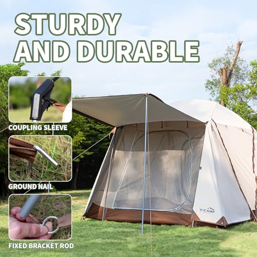 Carpa para camping impermeable para 4 personas miniatura 2