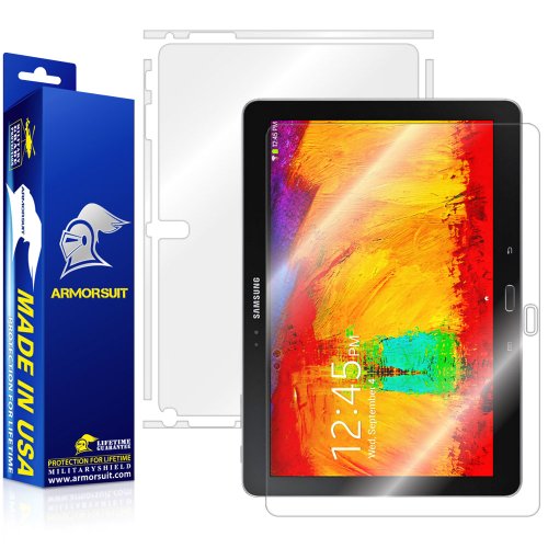 ArmorSuit MilitaryShield Full Body Skin Film + Screen Protector for Samsung Galaxy Note 10.1 (2014) - Anti-Bubble HD Clear Film