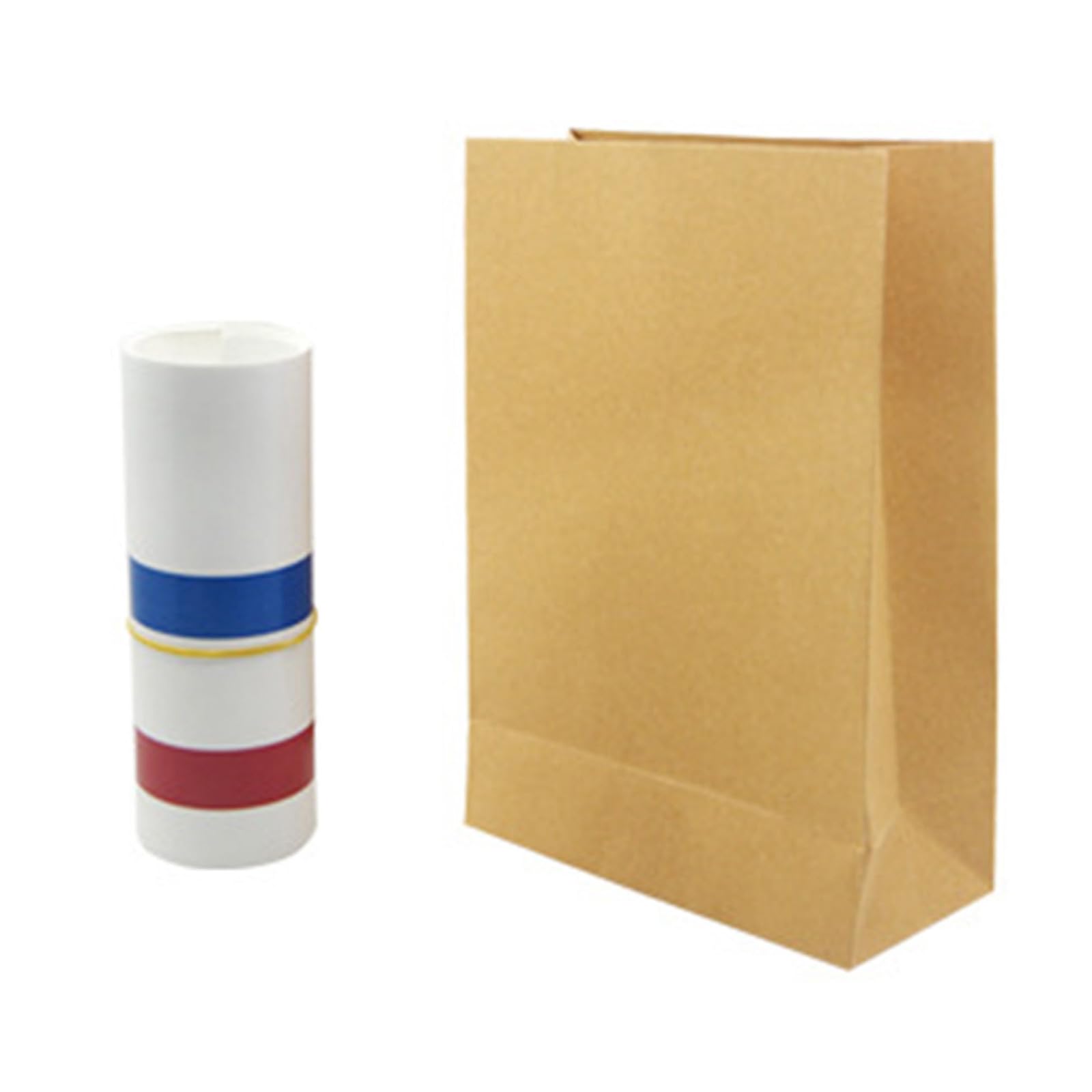 4 feet long large straw magic trick prop expandable plastic roll features paper bag for both beginners and professionals