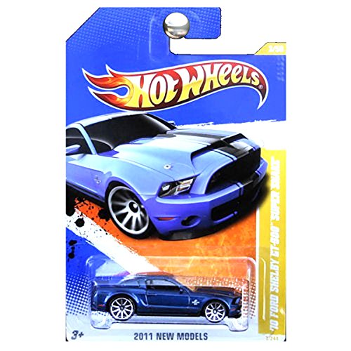 Hot Wheels 2011 Ford Shelby Mustang Super Snake Azul miniatura 1