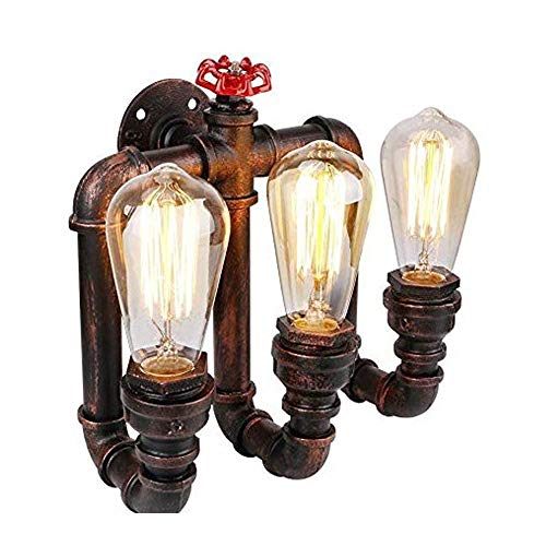 Aplique de pared industrial WQHPLMD, iluminación vintage de bajo consumo para dormitorio y bar