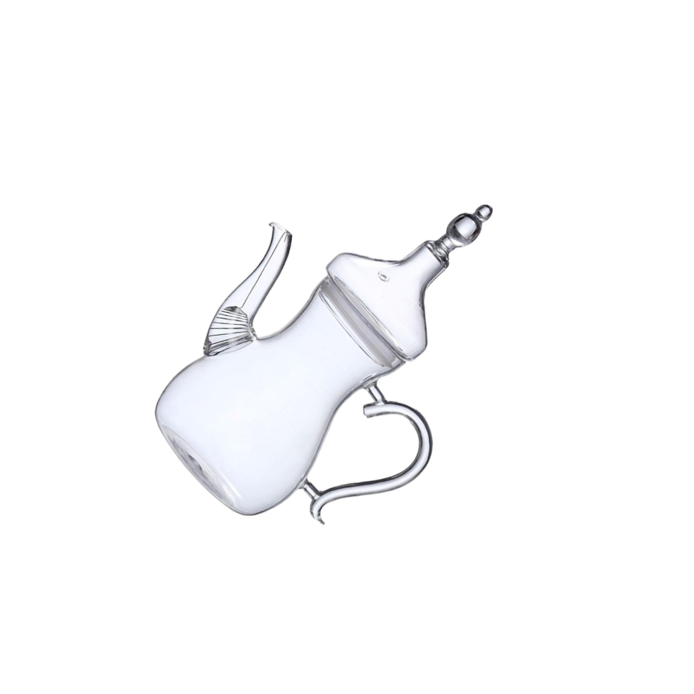 Teekanne aus losen arabischen Gläsern, 1000 ml, hitzebeständig, klares Glas mit Deckel, großes Fassungsvermögen, hochwertiges Borosilikatglas