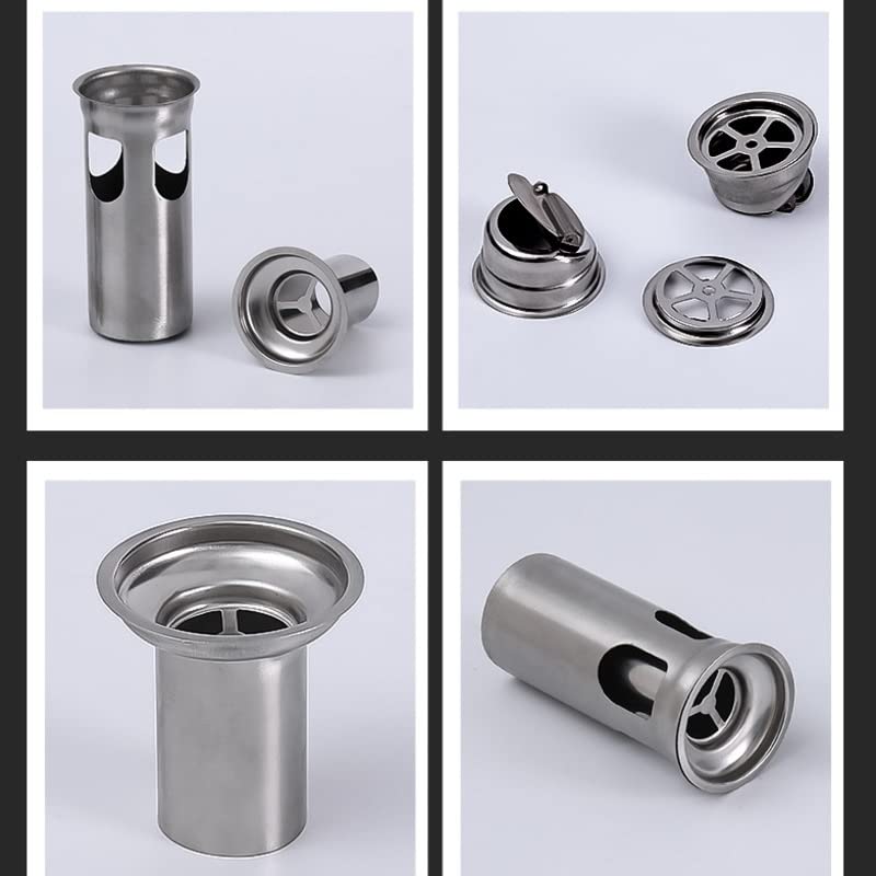 Herramientas de baño de acero inoxidable con válvula antirretorno para sumideros de cocina 6