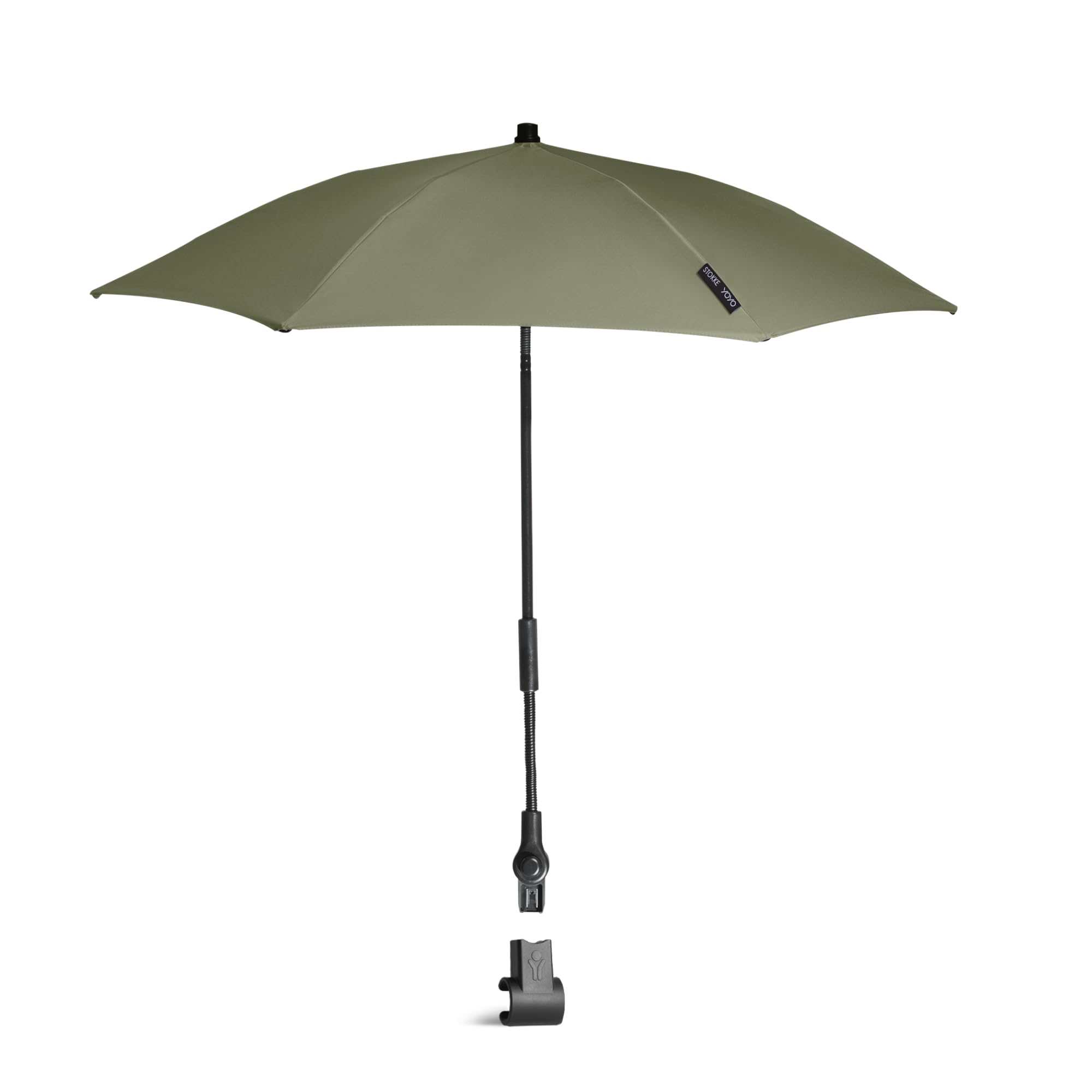 Stokke YOYO Parasol, Olive, UPF 50+ Protection, Enhanced Opacity, Use on YOYO Stroller with 0+ Newborn Pack