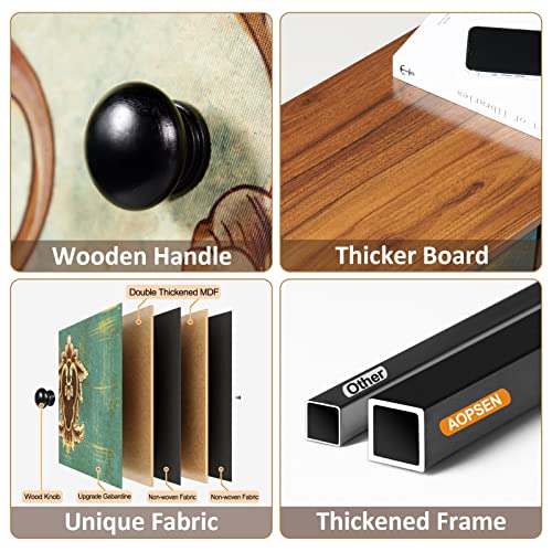 Aopsen Dresser With 9 Drawers, Tall Storage Dresser For Bedroom, Modern Chest Of Drawers For Closet, Living Room, Nursery, Wood Top, Fabric Drawers (Rustic Brown) #TOP4