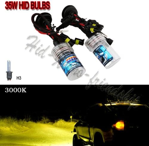 35W Xenon HID H3 3000K Replacement Light Bulbs Headlight