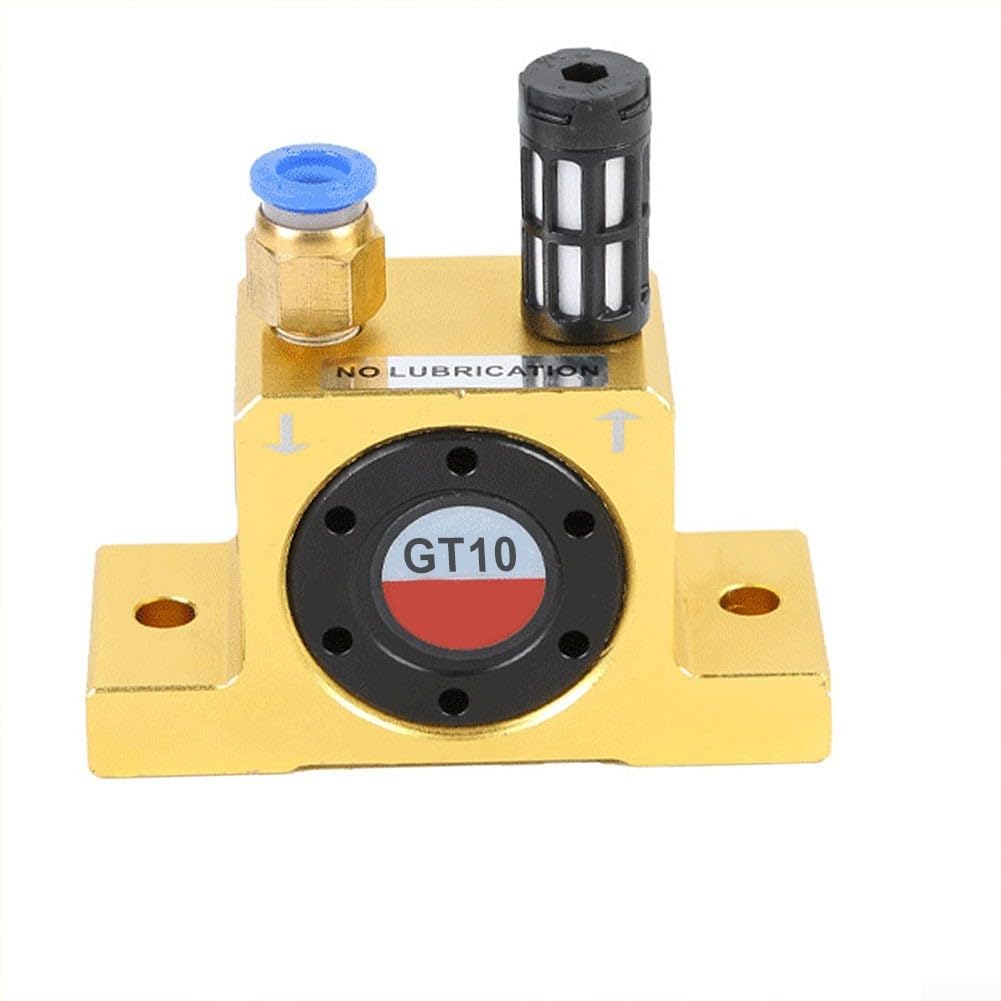 DAZZLEEX PT1/8 Vibrateur pneumatique à turbine en alliage d'aluminium GT-10 0,2 ~ 0,6 MPa