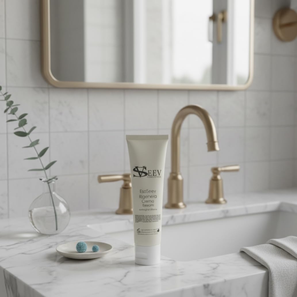 Esoseev Crema Viso Rigenerante con Esosomi – Formula Avanzata per Pelle Luminosa e Idratata, 100 ml