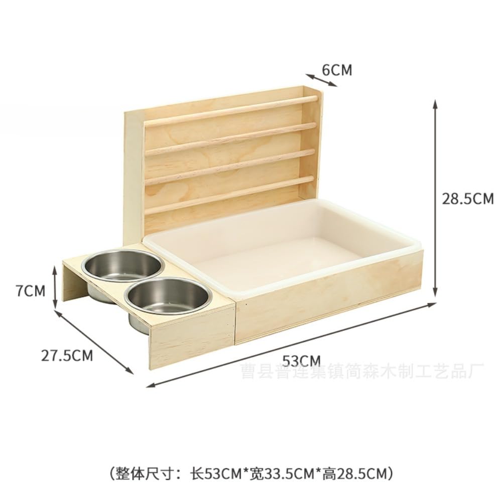 Amazon | Brfveob うさぎ 草入れ 4in1 牧草フィーダー・トイレ・給食器