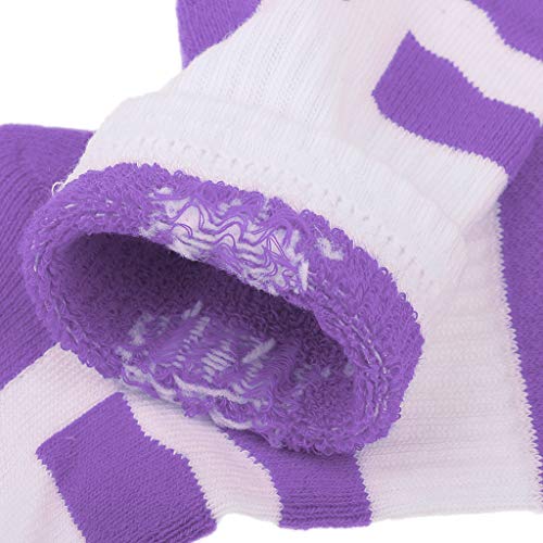 YIJU Meias de Skate Unisex Sports Meias de Algodão para Patinação Ao Ar Livre - Roxo S