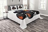 ABAKUHAUS Camión Cubrecama, Recogida Forma De La Llama, No se Desliza de la Cama, 220 x 220 cm, Multicolor
