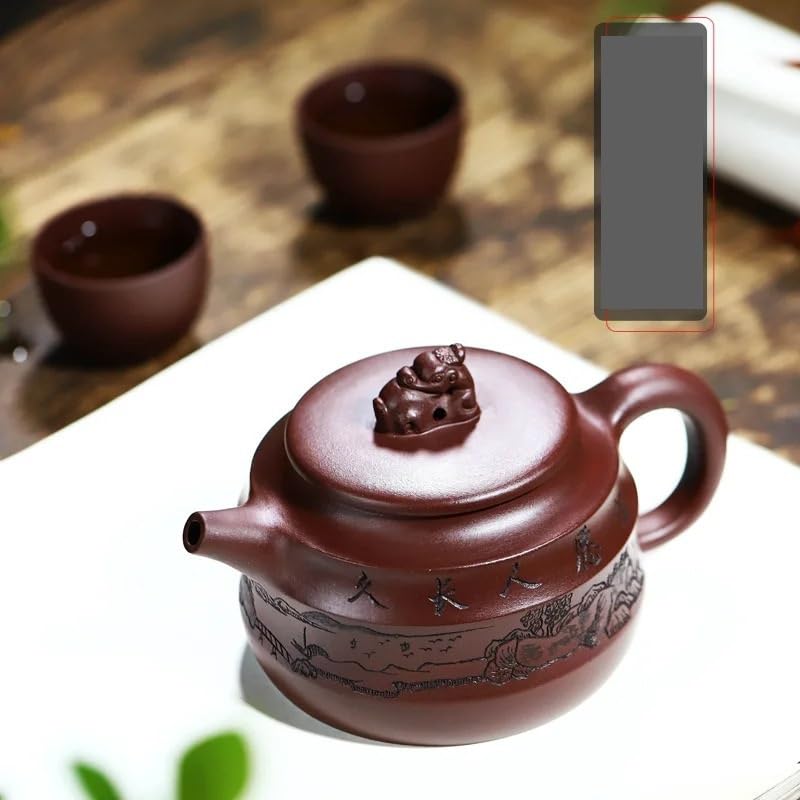 Tetera de cerámica retro estilo japonés y cafetera de arcilla 2