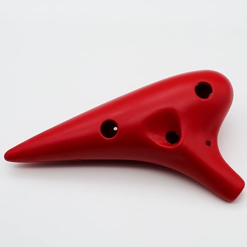 Miniatura 7 de Aestivate Instrumento Ocarina de plástico Ocarina 12 Agujero Alto C Instrumento Ocarina de 12 Agujeros Instrumento Fácil Ocarina puntiaguda (Púrpura)