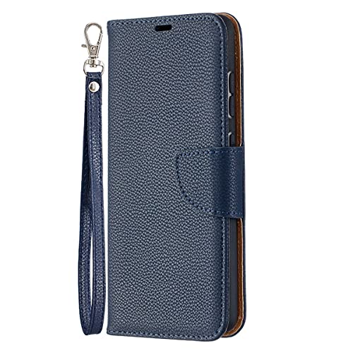 MOONCASE Capa para Galaxy A52 4G/A52 5G, Capa carteira de couro sintético Litchi Skin [porta-cartão]