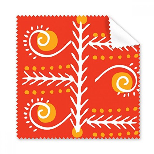 Chiffon nettoyant écran et lunettes en tissu doux anti-traces dessin Mexique jaune 5pcs