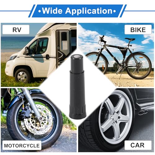Image of Motoforti 5 Set 39mm Tire Valve Extension with Dustproof Cap Universal Plastic 180 Degrees Tire Valve Stem Extension for Most Cars Truck