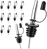 U Chef 12 Vertedores para Botellas de Vino, Licor y Aceite de Oliva, Dispensadores Antipolvo, Perfectos para un Vertido Sin...