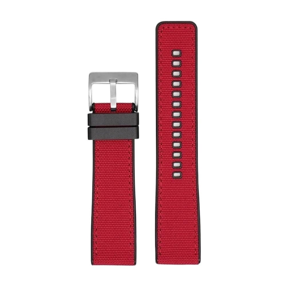 Gewebtes Canvas-Gummiarmband, 20 mm, 22 mm, 24 mm, Schnellverschluss, wasserdicht, für Herren, Nylon, Sport, Ersatzarmband, Uhrenarmband, passend für Omega und Seiko