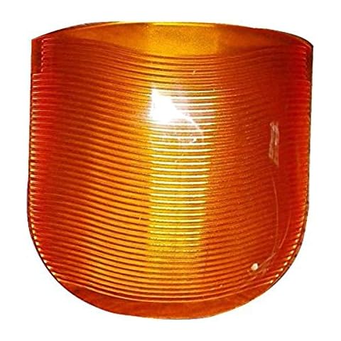 Fasteners Unlimited 89-319A Replacement Lens for Omega Porch Light, Orange Cover
