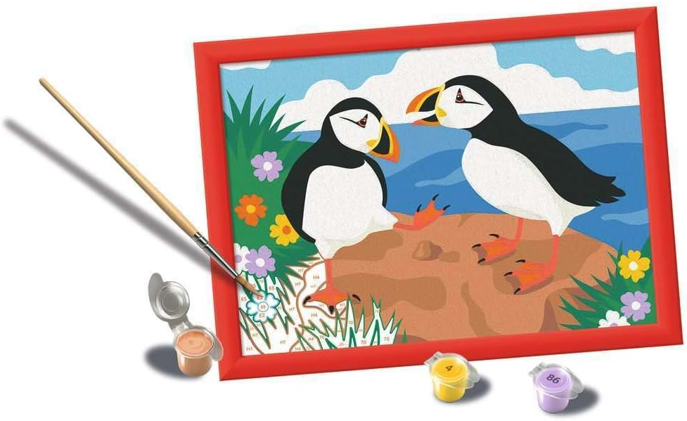 CreArt, Malen nach Zahlen Kids - Papageientaucher