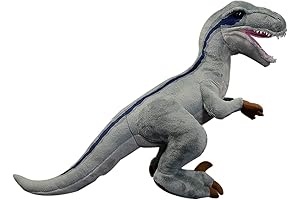 FRANKIEZHOU BLUE VELOCIRAPTOR PLUSH