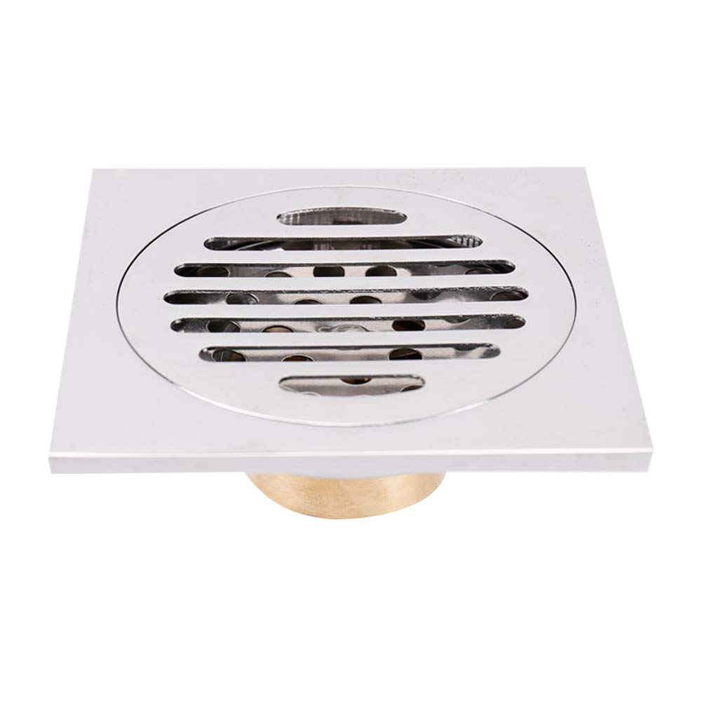 Buy XLAHD Filter Shower, Square Copper Floor Drain Rustproof Bathroom