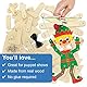 Baker Ross Weihnachtselfe aus Holz, Marionette, 3er-Packung, eigene Holzpuppen basteln, Puppen für Kinder, Holzhandwerk für Kinder zum Zusammenbauen und Verzieren, FE960