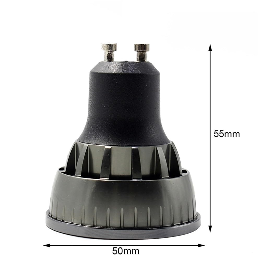 YSJX Lighting, Confezione da 10, Lampadina Faretto LED COB 220V-240V 5W GU10/GU5.3 Lampadine a Tazza in Alluminio Dimmerabili Illuminazione del Soggiorno(Nature White,GU10)