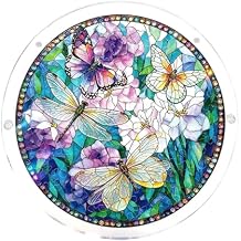 Acrylic Puzzle Suncatchers, Dawn Blossoms Sea Sun Catchers Puzzle, DIY Suncatchers Puzzles Window Hanging, Cats Birds Acrylic Puzzles Suncatchers Window Hanging for Home & Garden Colors#16, M