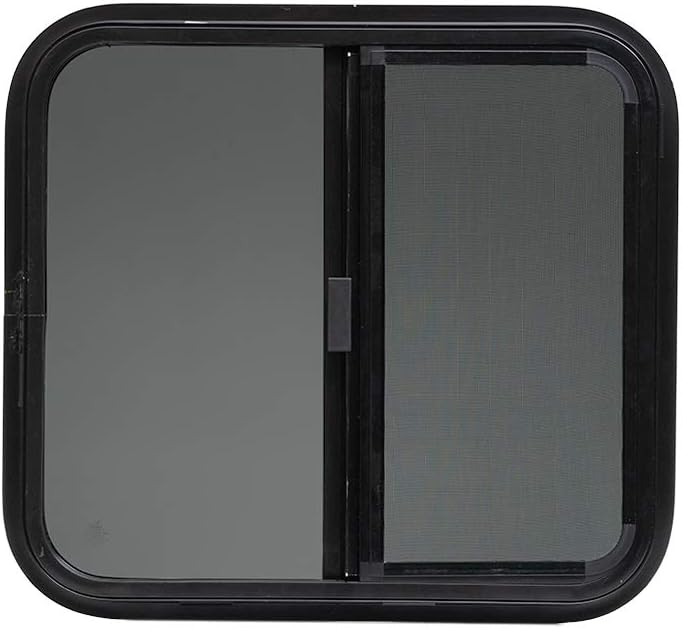 ToughGrade Horizontal Sliding RV Window 24" X 22" X 1 1/2" Mounting Ring Included
