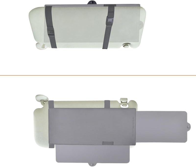 Extensor de Para-Sol Automotivo Antirreflexo Ajustável WANPOOL Cinza