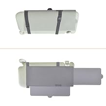 Car Visor Sunshade WANPOOL Car Visor Anti-glare Sunshade Extender for Front Seat Driver or Passenger - grey - 1 Piece