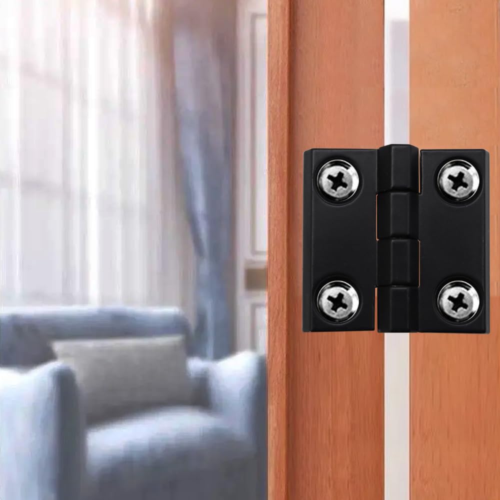 Vis Inox KtbeYTi 4 Pièces Épaissir Noire Charnière 40 X 40 Mm Ext Rieur Charni Re 866473