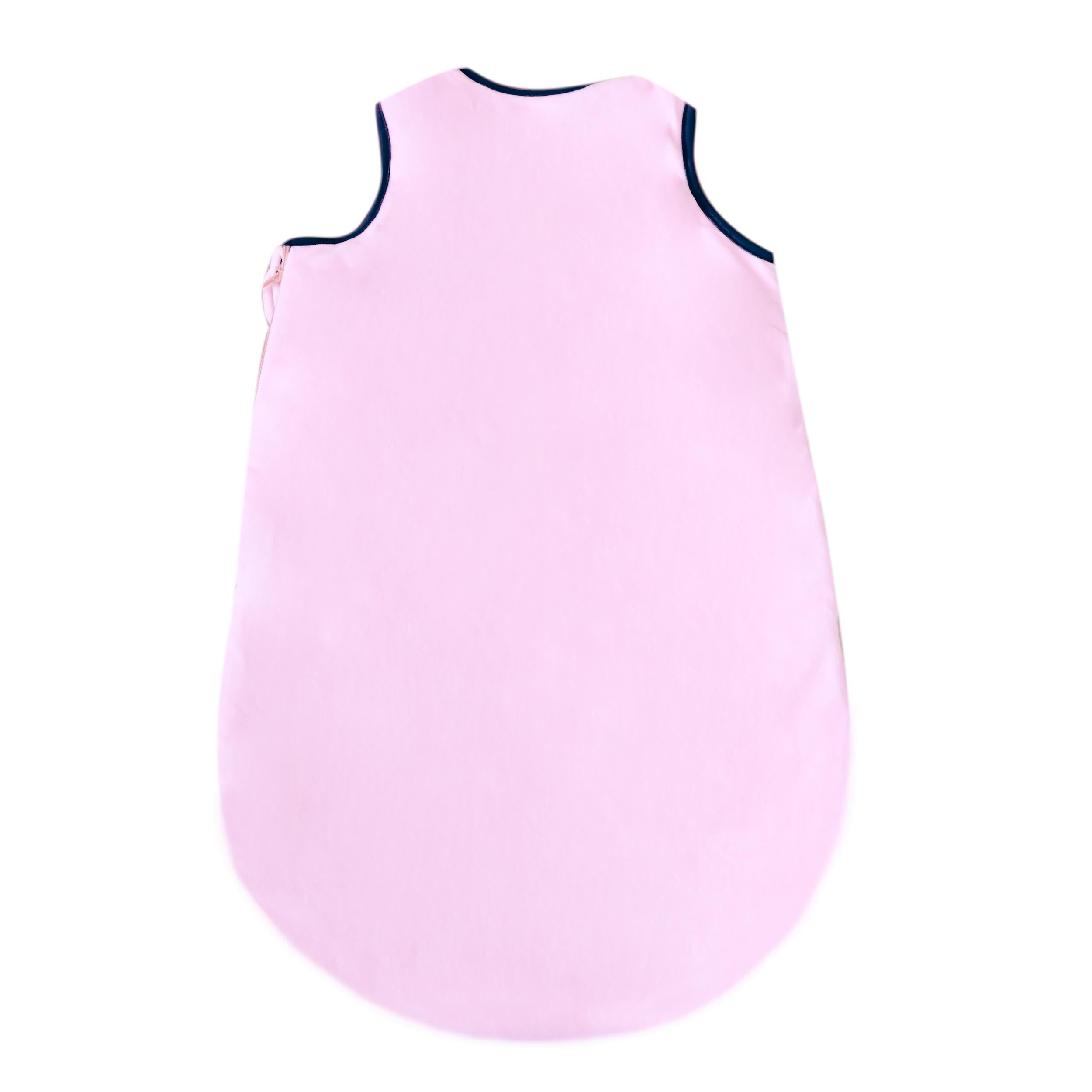 Doudou et Compagnie - Sacco nanna BOH'AIME FAON – Morbido rosa fiorito per neonati da 0 a 6 mesi – 70 cm – Cocon Morbidezza – Comfort per il sonno – Apertura a pressione – Regalo di nascita – DC4032